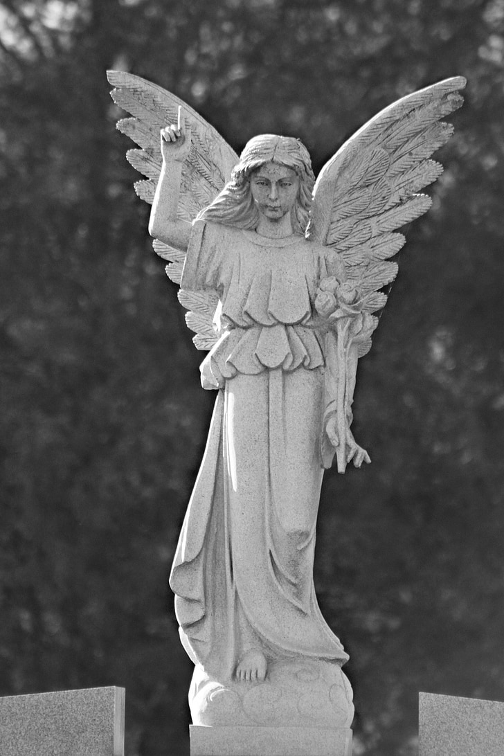 angel, holy, wing, wings, statue, stonework, stone