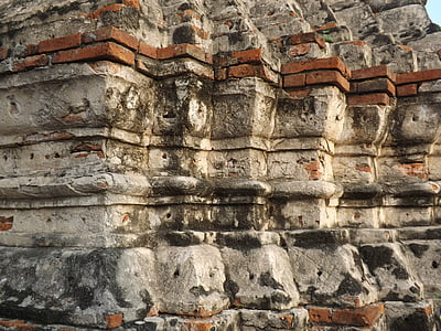 Lotus bază mingea trapa piept de pui, Wat mahathat, Ayutthaya
