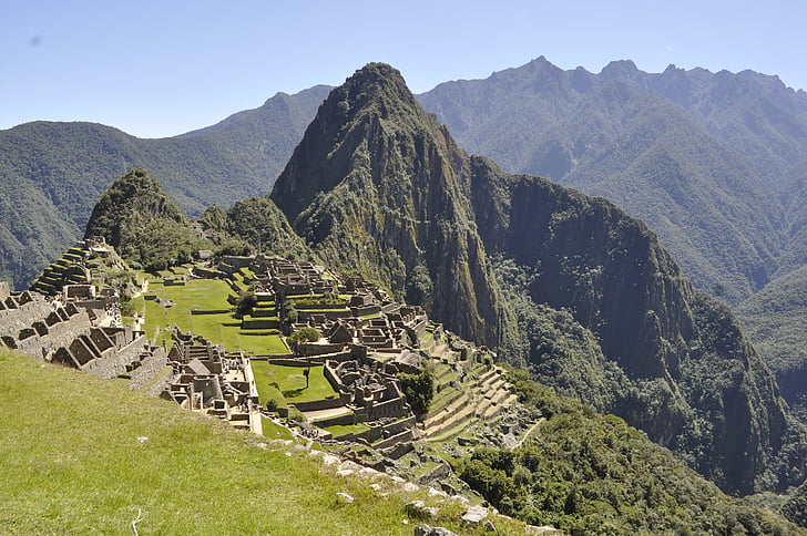 machu picchu, peru, inca, south america, mountain, ancient, old ruin