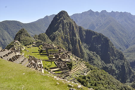 Machu picchu, Peru, Inca, South america, kalns, seno, vecās drupas
