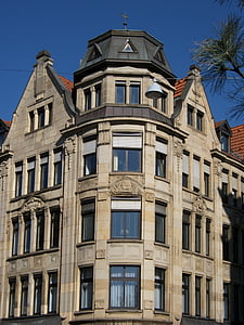 Haus, Gebäude, Saarbrücken, Architektur, Bau, Wohn-, Struktur