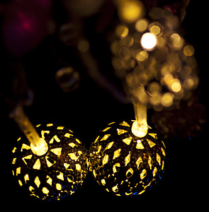 luces, Navidad, luces de hadas, decoración, celebración, temporada, temporada