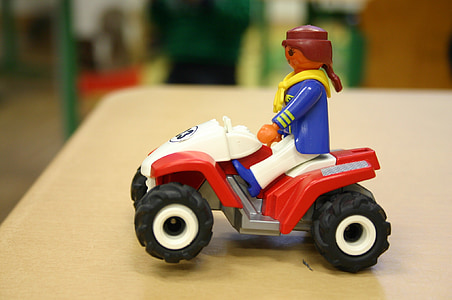 playmobil, 장난감, 아이 들, 그림, 장난감 자동차