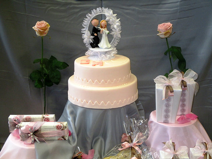 bröllopstårta, Confiserie, tårta, äktenskap, Thurgau, Schweiz
