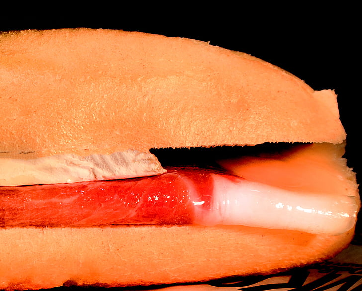 voedsel, Ham, sandwich, segment, versheid, Close-up