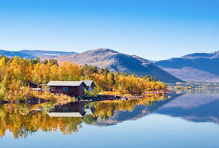 Björkudden, Lappland, hösten