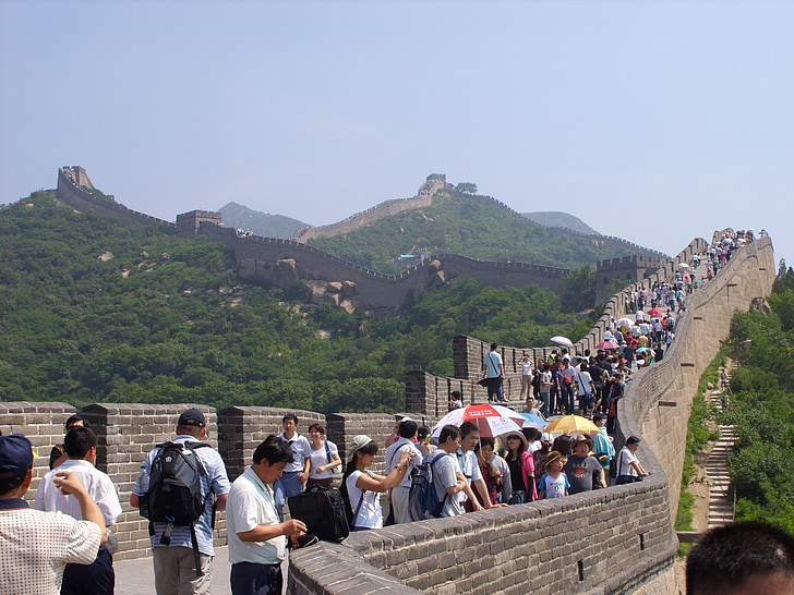 China, gran muralla, gran, pared, Chino, viajes, Asia
