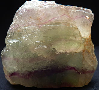 fluorite, fluorite, verde, viola, vetro lucido, bianco, giallo