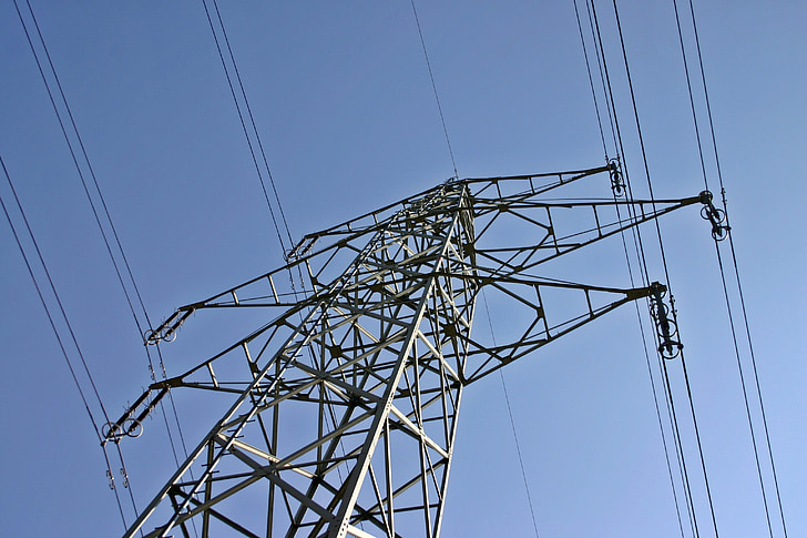 power line, line, current, power poles, electricity, high voltage, energy