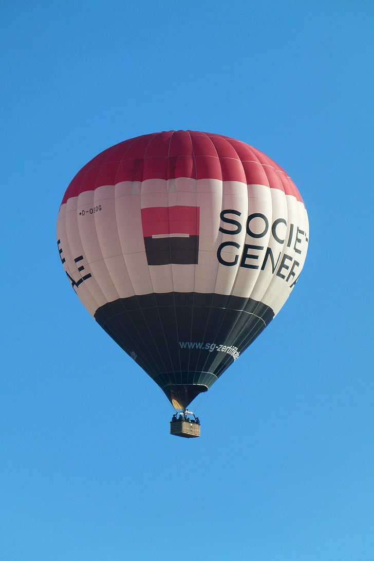Heißluftballon, Ballon, heiße Luft, bunte, Laufwerk, Gas-Brenner, Luftfahrt