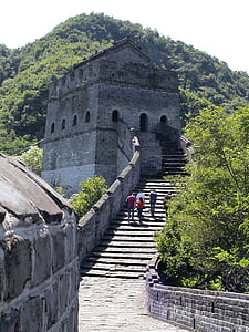 万里の長城, 防御的な壁, 建物, 中国, 丹東, weltwunder, ユネスコ