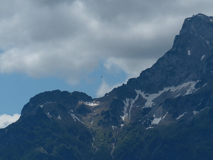 Geiereck, Unterberg, montagne, gondole, téléphérique, chemin de fer de montagne, bas chemin de fer de montagne