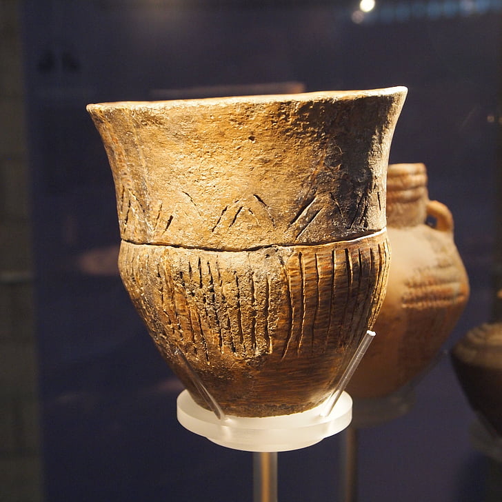 urn, pot, clay, pottery, historical, ancient times, netherlands