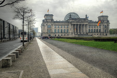 德国国会大厦, 柏林, 德国, tonemap, 城市, 建筑, 建筑的结构
