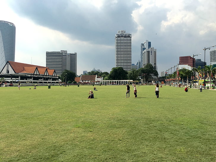 Malaysia, Park, gräsmark, 陰, stora f, casual