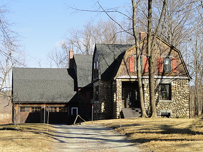 Bancroft, Gate, Lodge, Groton, Massachusetts, hus, bygning