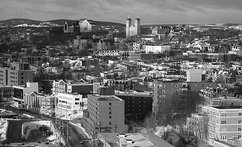 architecture, black-and-white, buildings, city, cityscape, town, urban