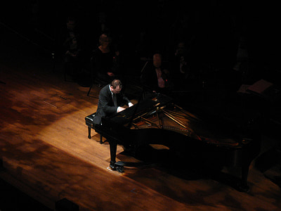piano, pianist, stage, concert, music, instrument, musical