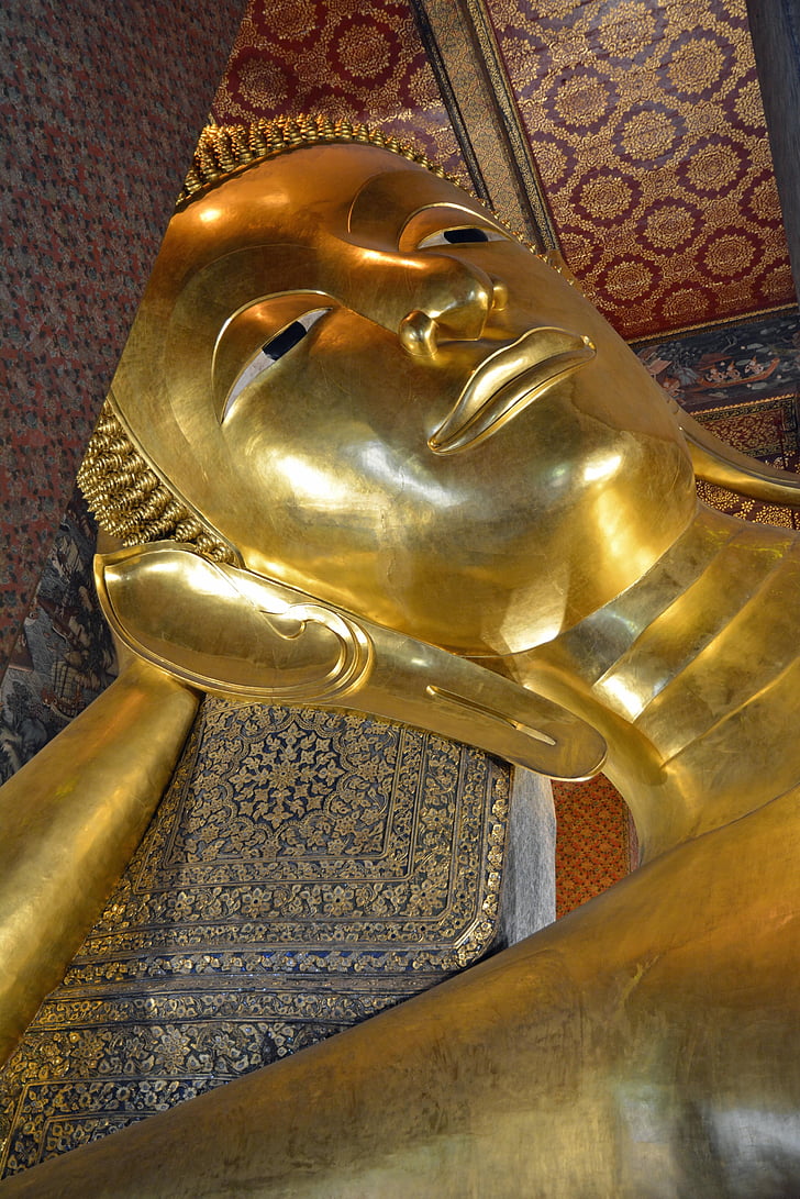 Thailand, Bangkok, liggende Boeddha