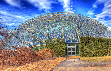 Climatron, jardim botânico, Missouri, St. louis, Estados Unidos da América, América, futurista