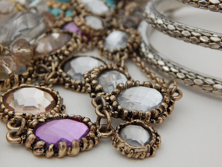 joyería, collar, pulsera, joyas, piedras preciosas, accesorio, accesorios