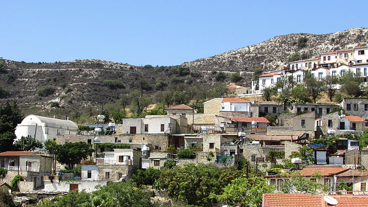 Siprus, Lefkara, desa, tradisional, arsitektur, Troodos, tamasya