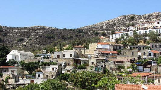 Ciper, Lefkara, vasi, tradicionalni, arhitektura, Troodosa, Ogled