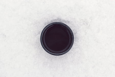 black, white, round, coffee, cup, circle, simple