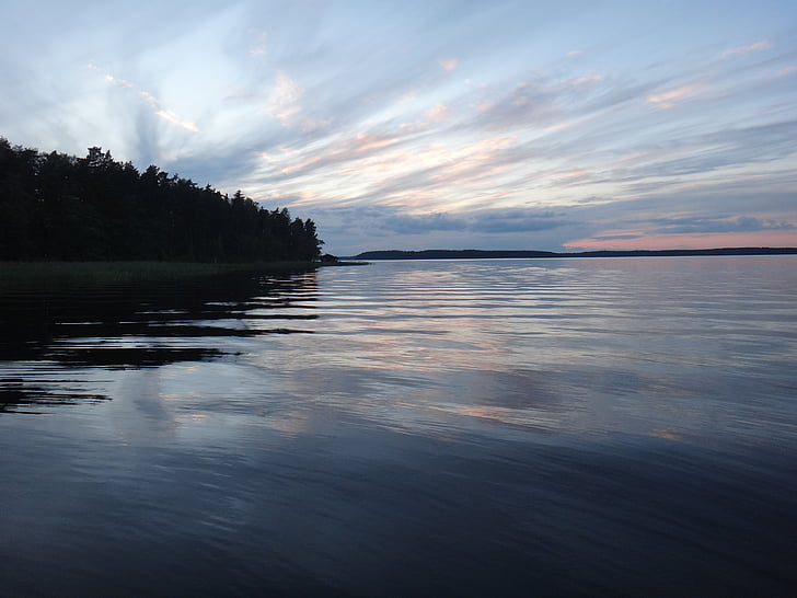 Finlandia, estate, Lago