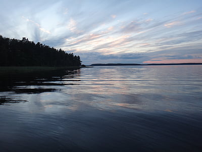 Finnország, nyári, tó