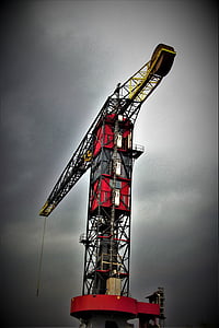 Crane, industri, teknologi, Pelabuhan crane, kawasan industri, beban crane, Port