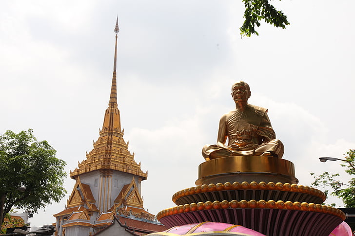 Budhinih, Redovnik, zlato, Budizam, phramongkolthepmuni, dhammakaya pagoda, wat