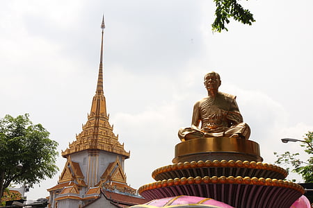 Budha, Mönch, Gold, Buddhismus, Phramongkolthepmuni, Dhammakaya Pagode, Wat