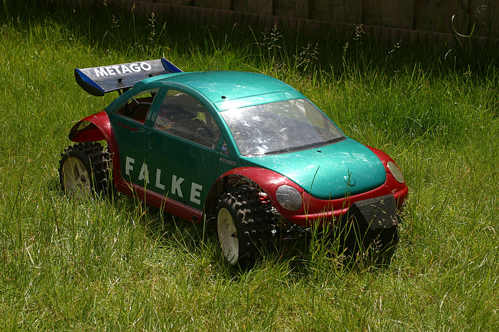 modellering, bil, hobby, leksaker, gräs