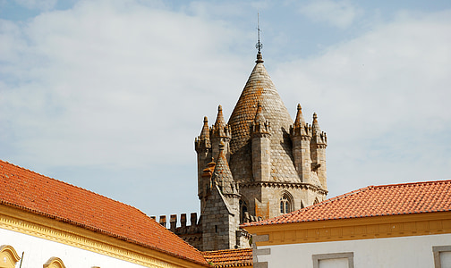 Évora, tårnet, Portugal, reise