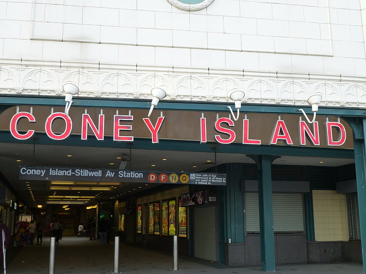 Coney Islandilla, Brighton beach, Yhdysvallat, Amerikka, New Yorkissa, NY, Iso Omena