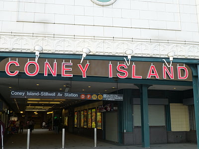 Coney island, Brighton beach, Hoa Kỳ, Mỹ, New york, NY, quả táo lớn