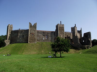 Framlingham, Castell, històric, Suffolk, fort, història, arquitectura