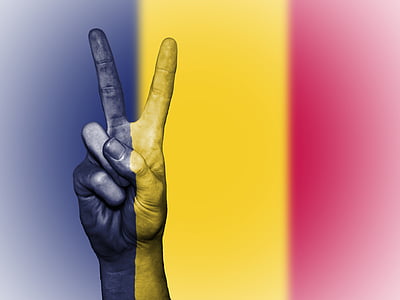 Chad, nación, Fondo, Bandera, colores, país, Alférez