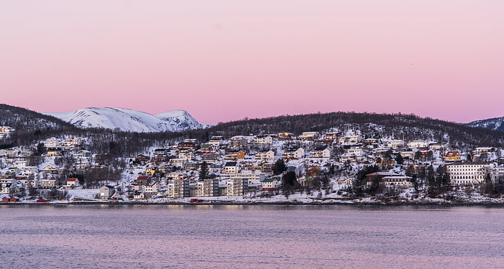 Noruega, Costa, posta de sol, Escandinàvia, Mar, paisatge, l'estiu