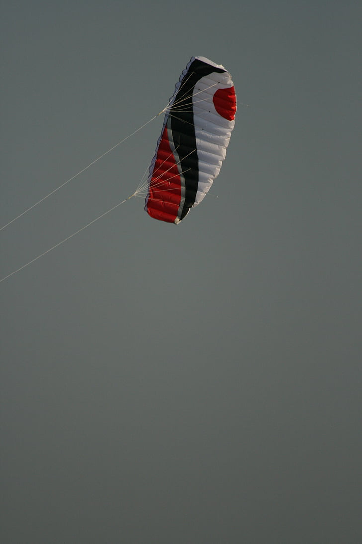 Paraglider, himmelen, paragliding, kite, vind, kiting
