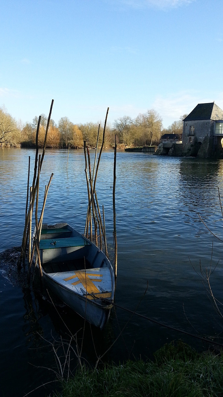 Anjou, båd, Loire, båden falde, Frankrig