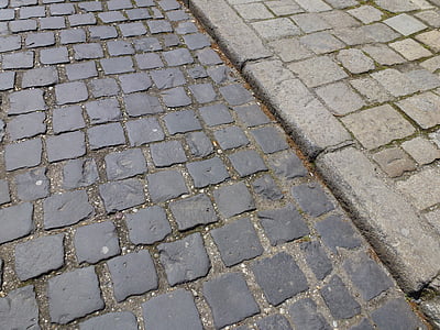 stone paving, road, stone, away, steinig, hard, paved