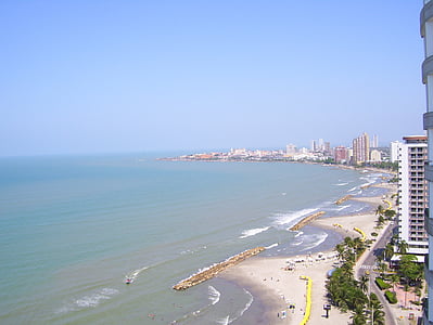 Cartagena, Kolumbija, Karibi, zgodovinski, grad, Ocean