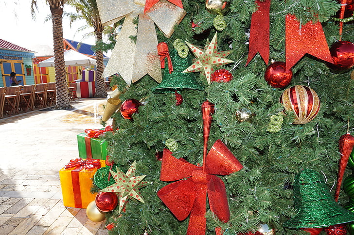 Philipsburg, St. maarten, Karibská oblast, cesta, Vánoční, hvězda, kapela