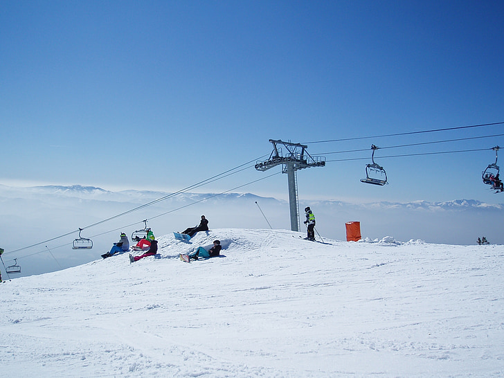 Žičniški, Slovaška, Tatry, snowboard, sneg, narave, gore