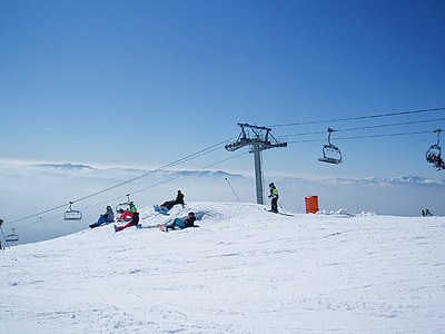 kötélpálya, Szlovákia, Tatry, snowboard, hó, természet, hegyek