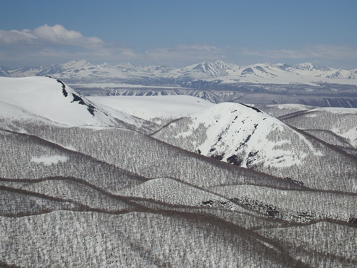 mountains, ridge, height, open space, rocks, plateau, winter