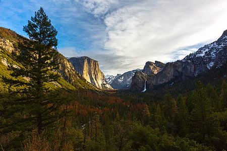 yosemite, mountains, nature, california, travel, park, national