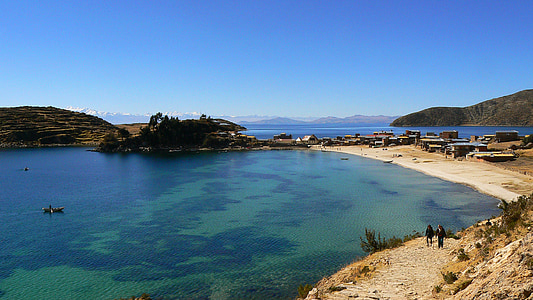 Jezioro titicaca, Boliwia, Jezioro, spokojny, Ocean, morze, Plaża